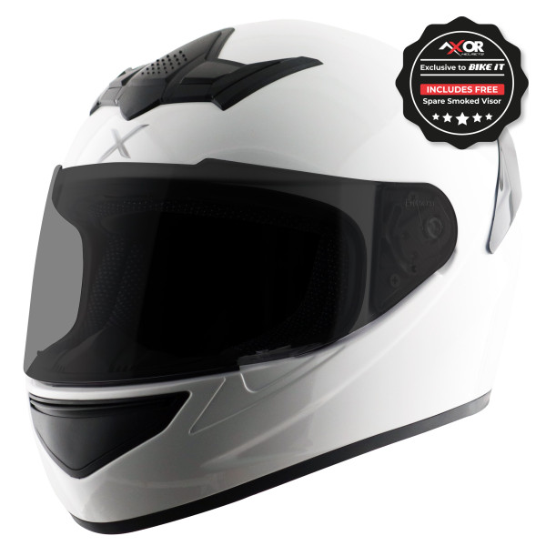Axor Axor rage full face helmet - gloss white - xx-large